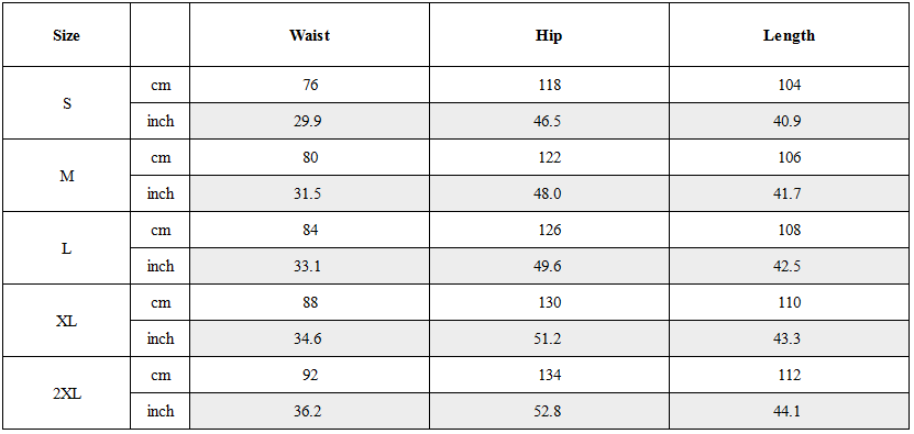 Size Guide for Oversized Black Relaxed Straight-Leg Trousers