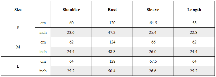 Size Guide for Mutation Layered Armor Spliced Faux Leather Jacket Black