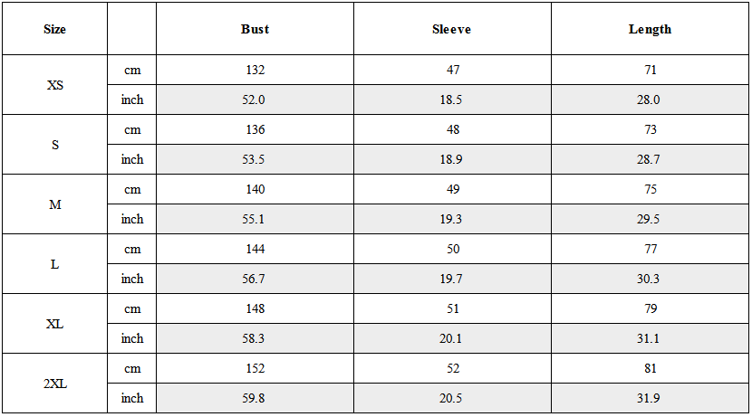 Size Guide for Cyberpunk Outfits Star Alliance 09 Sports T-Shirt