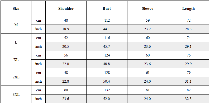 Size Guide for Cyberpunk Techwear Skull Hoodie