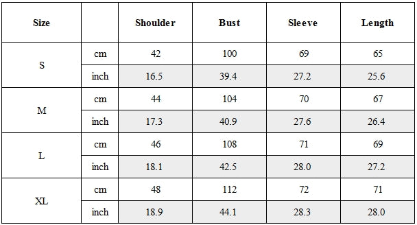 Size Guide for Post-Apocalyptic Contrast Deconstructed Hooded Long-Sleeve T-Shirt