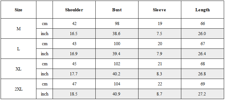 Size Guide for Futuristic Cyberpunk Techwear T-Shirt