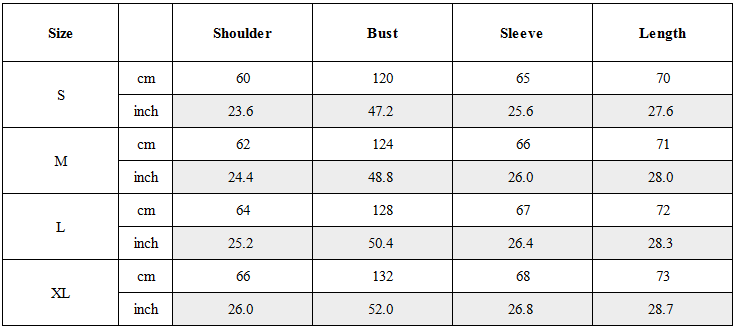 Size Guide for Post-Apocalyptic Stand-Collar 3D “Dragon Spine” Motorcycle Jacket