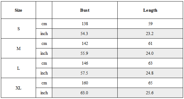 Size Guide for Post-Apocalyptic Multi-Pocket Utility Bomber Jacket