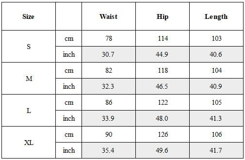 Size Guide for Wasteland 3D Pocket Distressed Convertible Cargo Pants