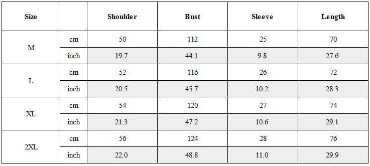 Size Guide for Techwear Draped Neck Asymmetrical Hem T-Shirt
