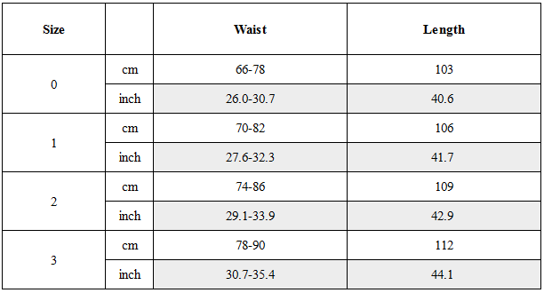 Size Guide for Striped Lining Oversized Wool-Blend Trousers