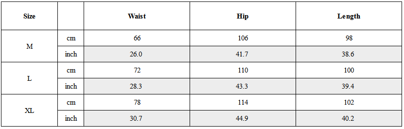 Size Guide for Post-Apocalyptic Multi-Pocket Patchwork Cargo Pants