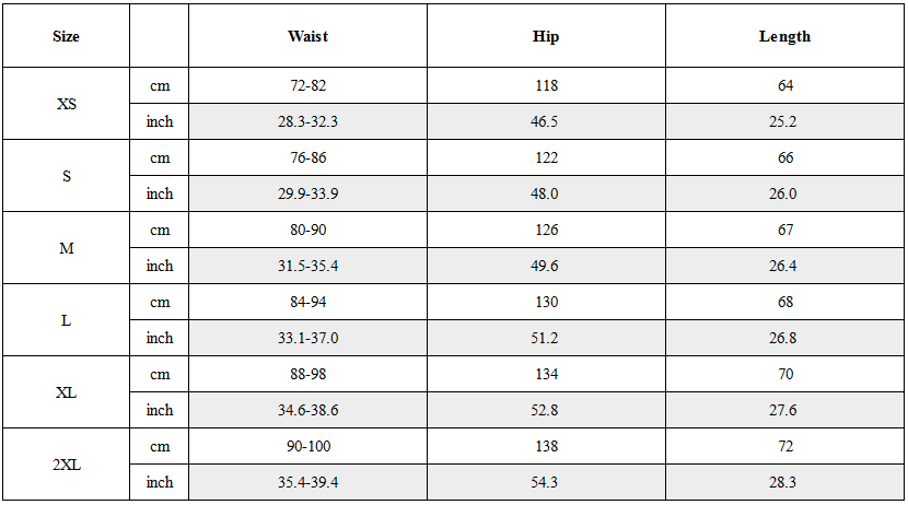 Size Guide for Cyberpunk Outfits Star Alliance Sports Shorts