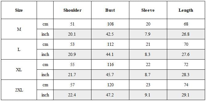 Size Guide for Streetwear Patchwork Techwear Black T-Shirt