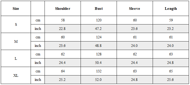 Size Guide for Diamond Distressed Zip-Up Hoodie
