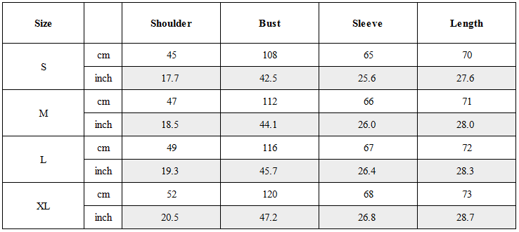 Size Guide for Post-Apocalyptic Oil-Washed Deconstructed Long-Sleeve Tee