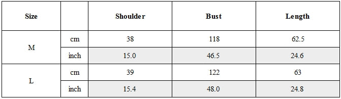 Size Guide for Tactical Utility Techwear Vest