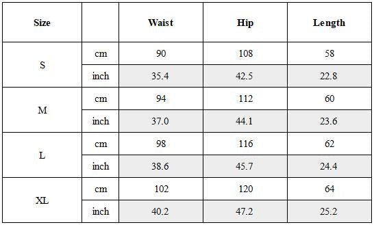 Size Guide for Wasteland Deconstructed Vintage Denim Patchwork Shorts