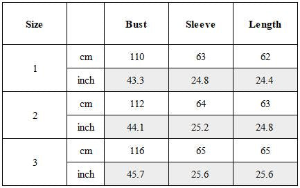 Size Guide for Post-Apocalyptic V-Neck Solid Sweater