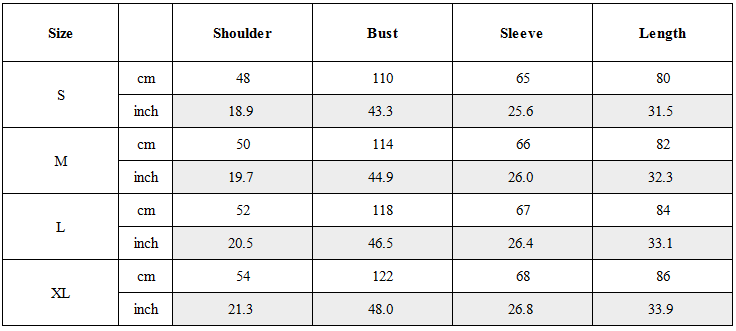 Size Guide for POST-APOCALYPTIC WILDERNESS T-SHIRT