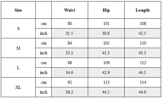 Size Guide for Wasteland Waxed Tactical Cargo Pants