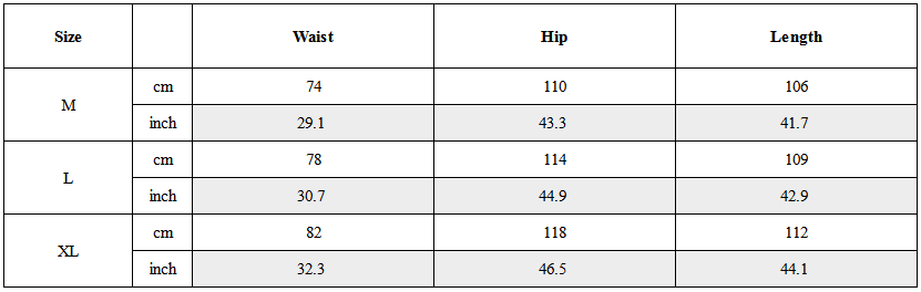 Size Guide for Minimalist Japanese Zen Wide-Leg Hakama Pants