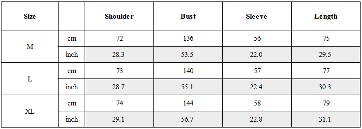 Size Guide for Techwear Heavy Turtleneck Fake Two-Piece Hoodie
