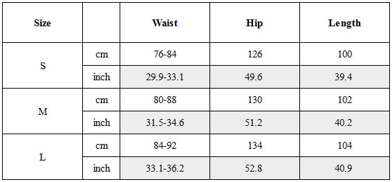 Size Guide for Multi-Pocket Zipper Water Repellent Techwear Pants