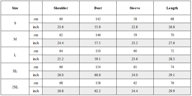 Size Guide for Sandstrom Washed Puffer Jacket