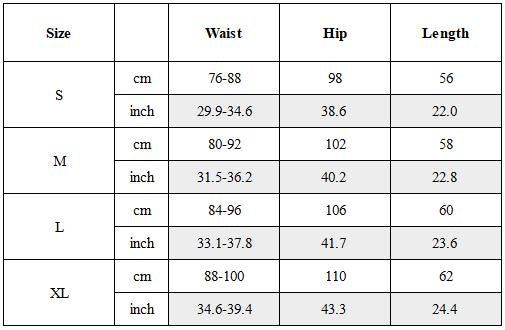 Size Guide for Post‑Apocalyptic Asymmetric Ribbon Shorts