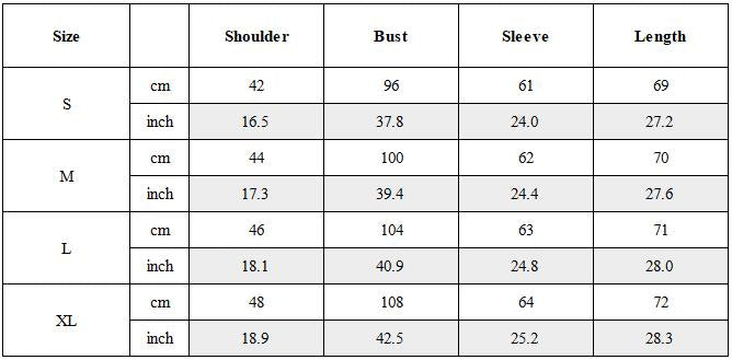 Size Guide for Spiral Cut Deconstructed Washed Long Sleeve T-Shirt