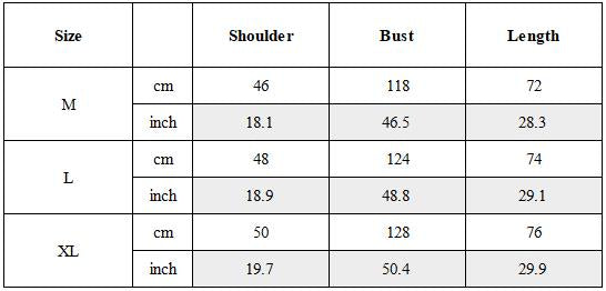 Size Guide for Distressed Dirty-Dye Deconstructed Panel T-Shirt