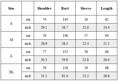 Size Guide for Post-Apocalyptic Curved Patchwork Washed Hoodie