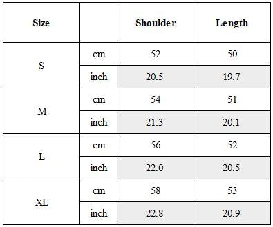 Size Guide for Post-Apocalyptic Tactical Dirty Wash Hooded Cape