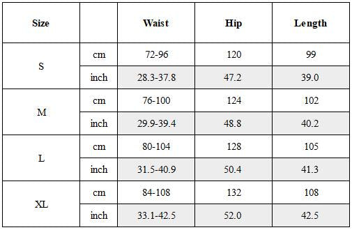 Size Guide for Distressed Vintage Zippered Large‑Pocket Cargo Pants