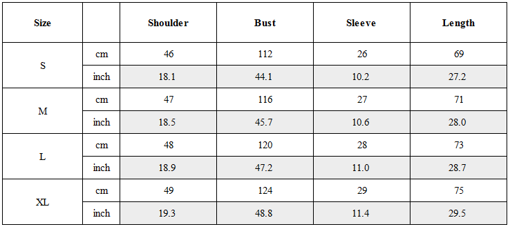 Size Guide for Tech Panel Drawstring-Hem Quick-Dry T-Shirt