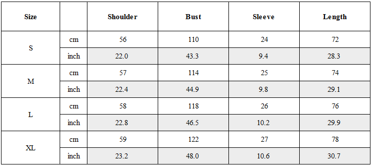 Size Guide for Essential Stitches T-Shirt