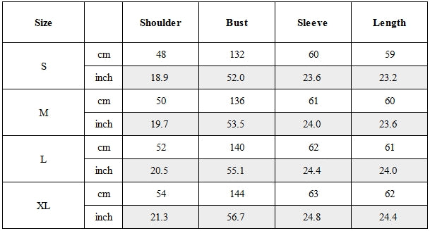 Size Guide for Post-Apocalyptic Hooded Techwear Jacket