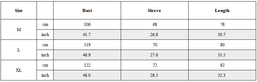 Size Guide for Techwear Mesh Panel Long-Sleeve Tee