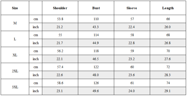 Size Guide for Functional Two-tone Spliced Tactical Hoodie