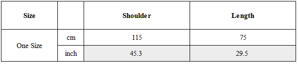 Size Guide for Techwear Waterproof Cyberpunk Samurai Cloak Jacket