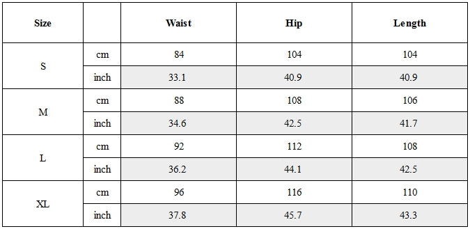Size Guide for Multi-Pleat Kendo-Inspired Techwear Pants