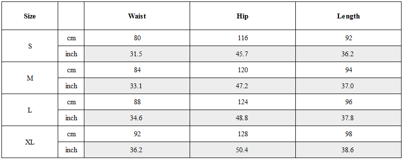 Size Guide for Wasteland Tech Tapered Vintage Cargo Pants