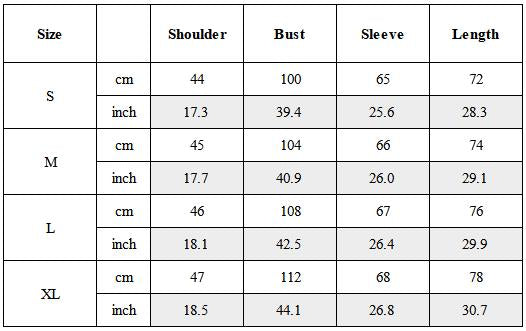 Size Guide for Wasteland Distressed Asymmetric Long Sleeve T-Shirt