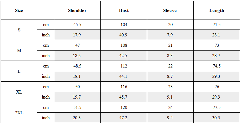 Size Guide for Chest Bag Black Function T-Shirt
