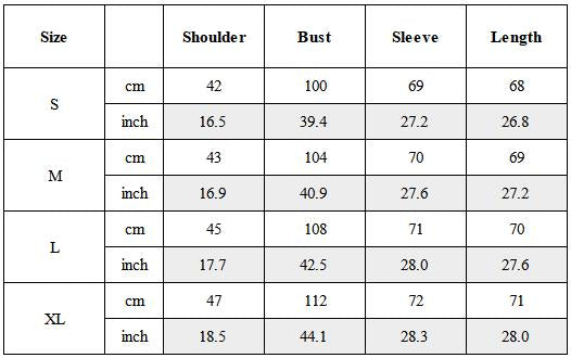 Size Guide for Wasteland Distressed Hooded Masked Long Sleeve T-Shirt