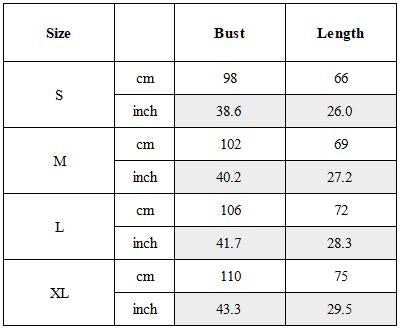 Size Guide for Post-Apocalyptic Paneled Raw Seam Long Sleeve Tee