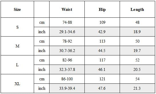 Size Guide for Wasteland Asymmetric Cargo Sweat Shorts