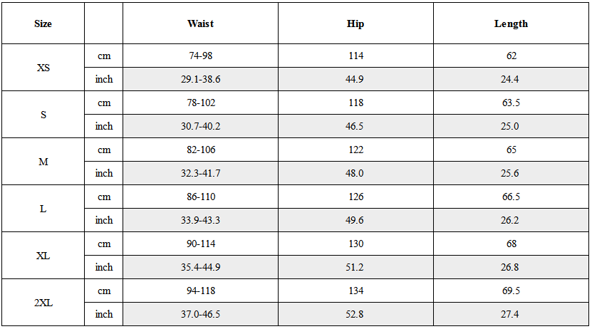 Size Guide for Fist Power Cyberpunk Washed Cargo Shorts