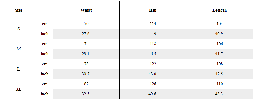 Size Guide for Bloodfang Ruched Oversized Sweatpants
