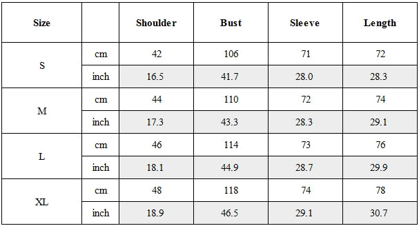 Size Guide for Wasteland Mesh‑Patchwork Ninja‑Hood Long‑Sleeve T-Shirt