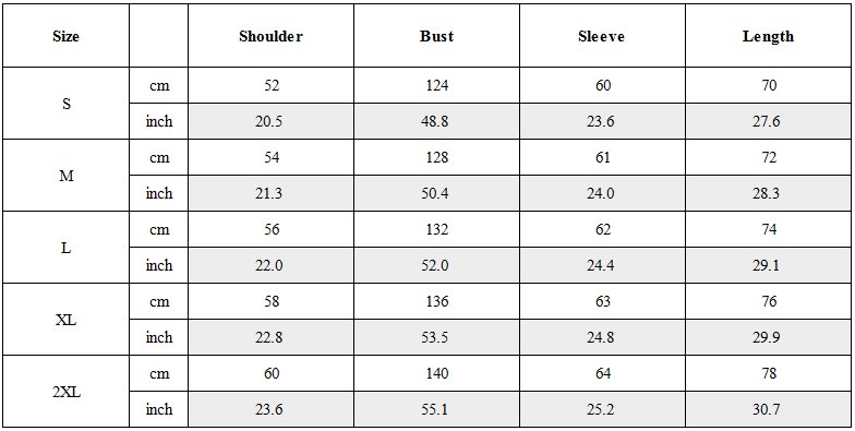 Size Guide for Distressed Panel-Stitched Long-Sleeve Tee
