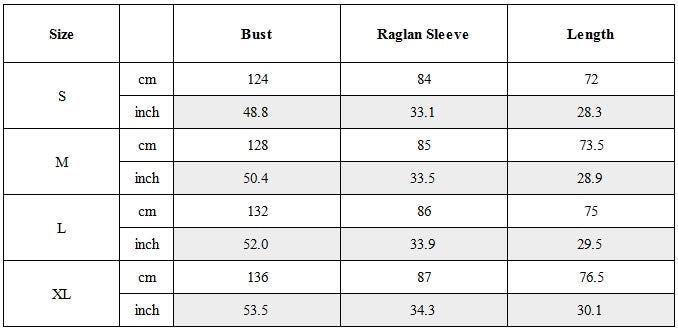 Size Guide for Quick-Dry UPF50+ Water-Repellent Outdoor Skin Techwear Jacket