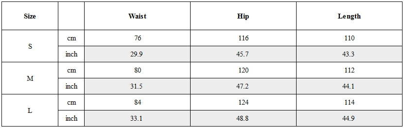 Size Guide for Mutation Layered Strap Distressed Wide-Leg Pants